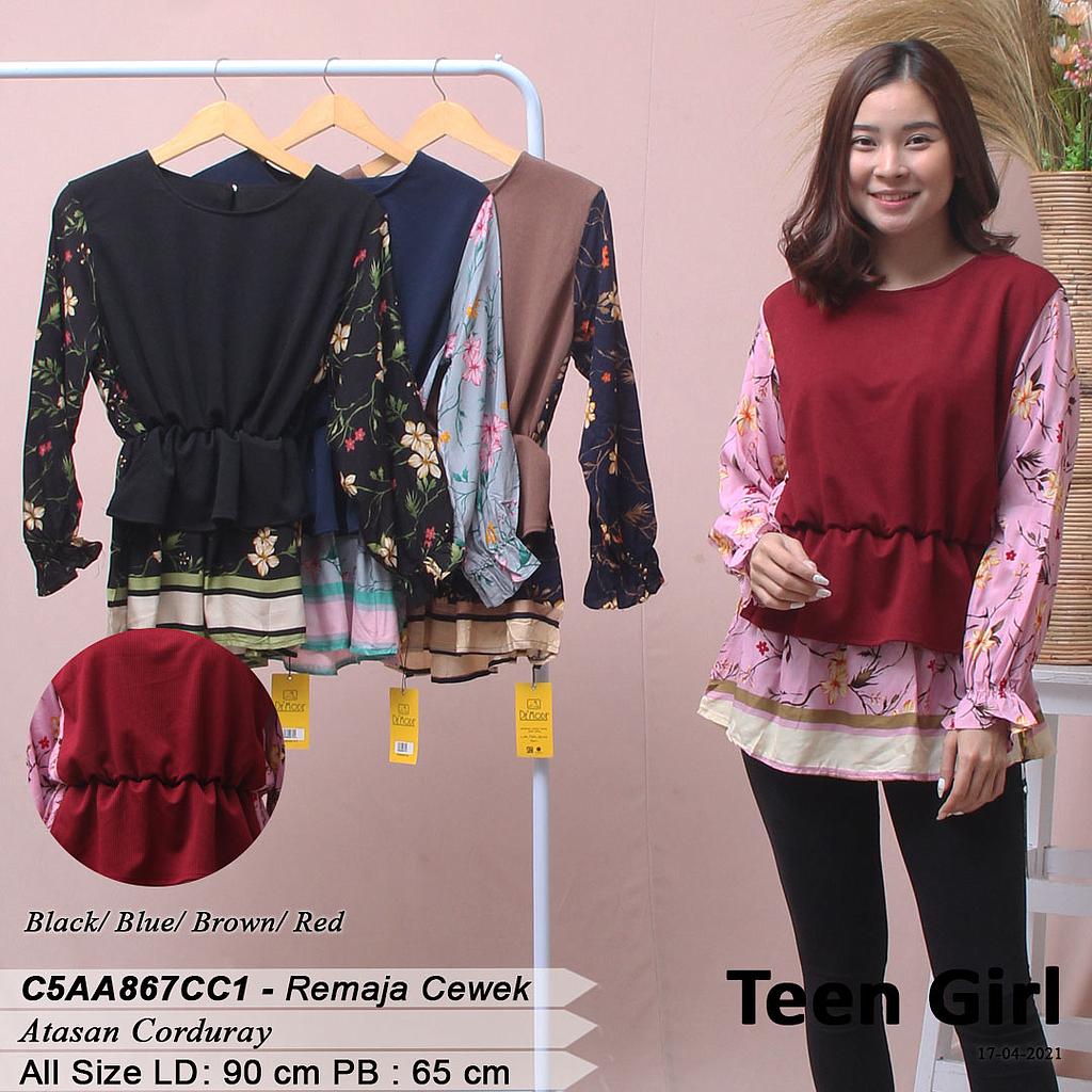 DRESS CODORAY VARIASI PINGGANG BAN JAHIT KERUT
