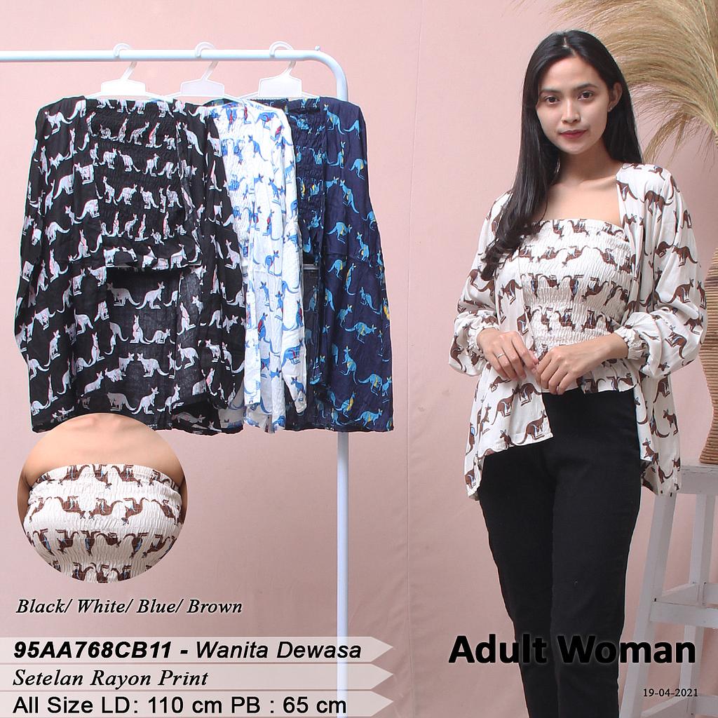 AMY CARDIGAN TGN PJG DALAMAN SMOCK KARET