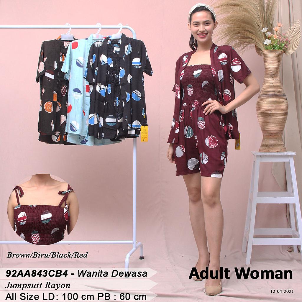 AMY SET KIMONO DALAMAN SMOCK KARET CELANA PENDEK FULLPRINT