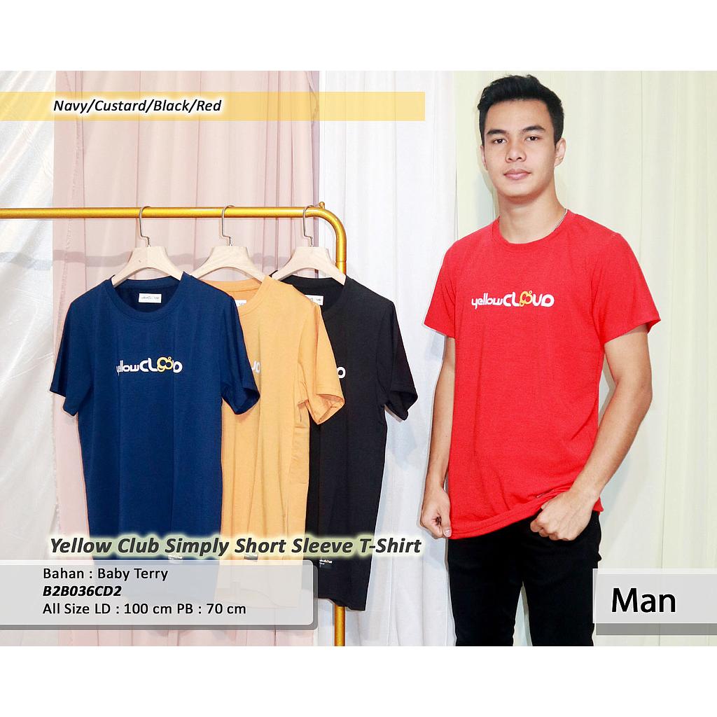 Yellow Cloud Simply short sleeve T-shirt