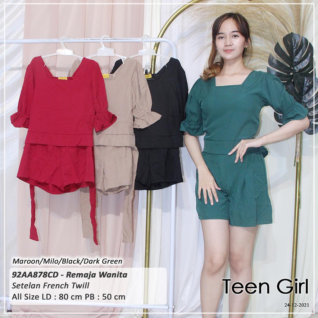 SET LEHER KOTAK BAWAH RUMBAI BELAKANG SMOCKKARET 