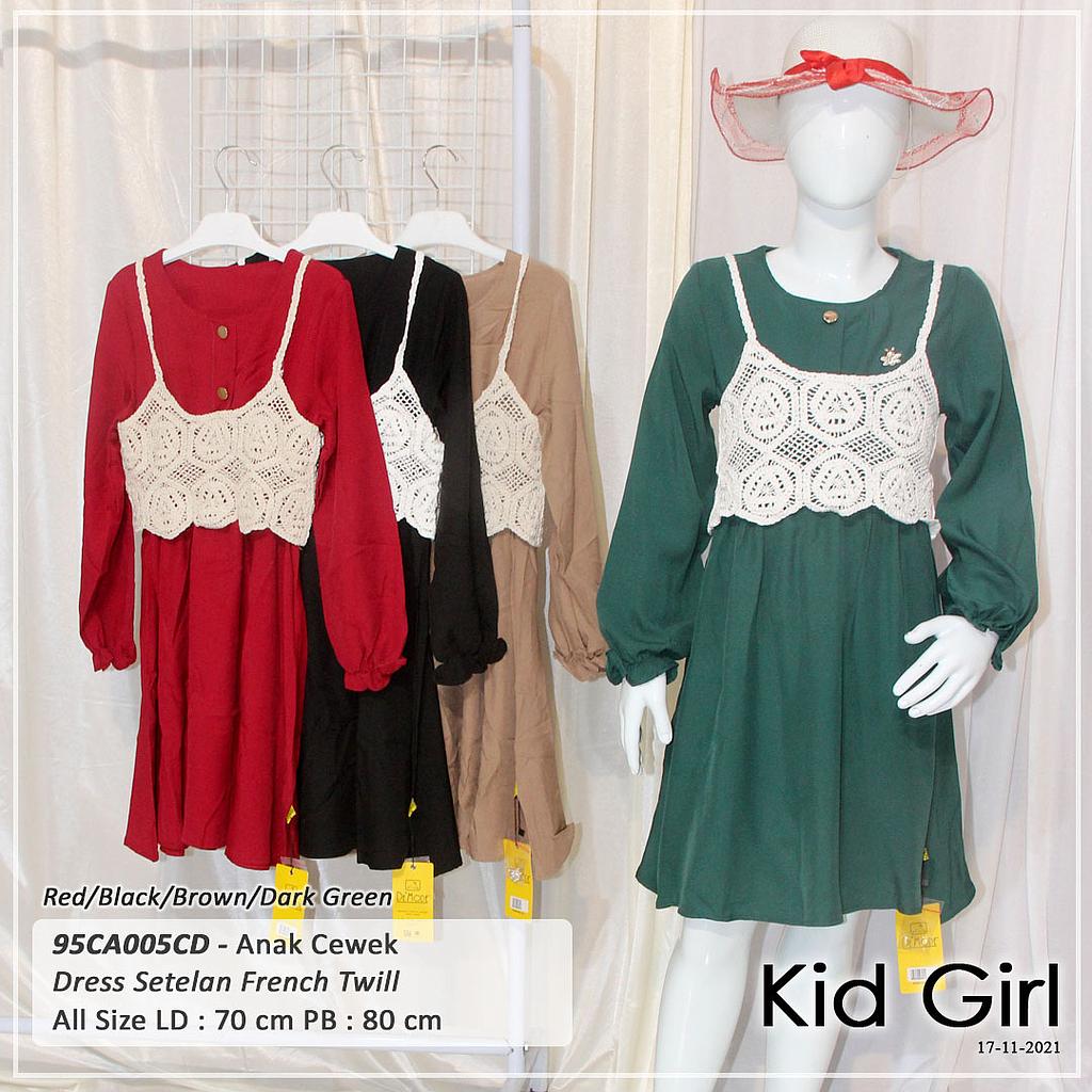 DRESS TGN PJG VARIASI PINGGANG KARET + BROS