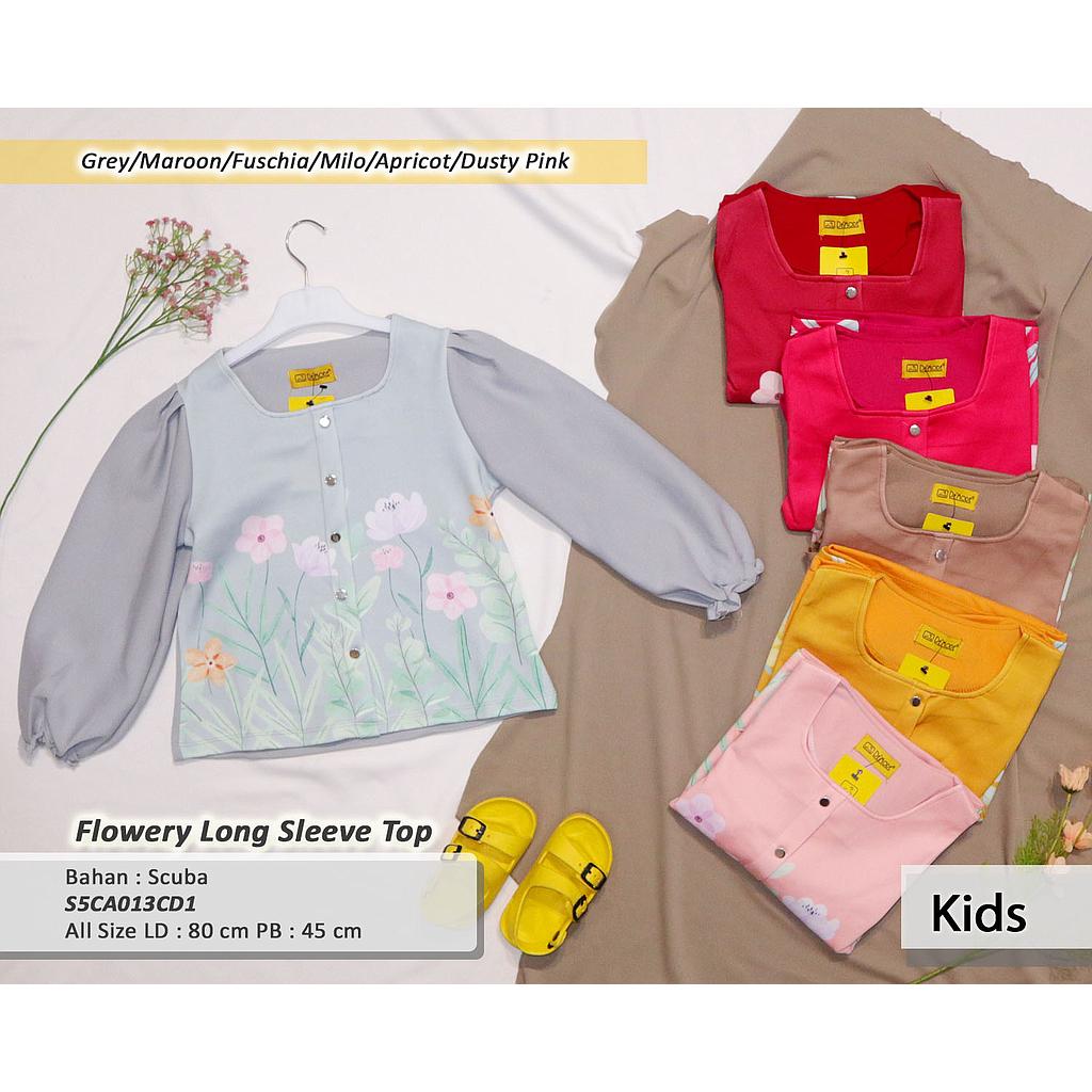 Flowery Long sleeve Top
