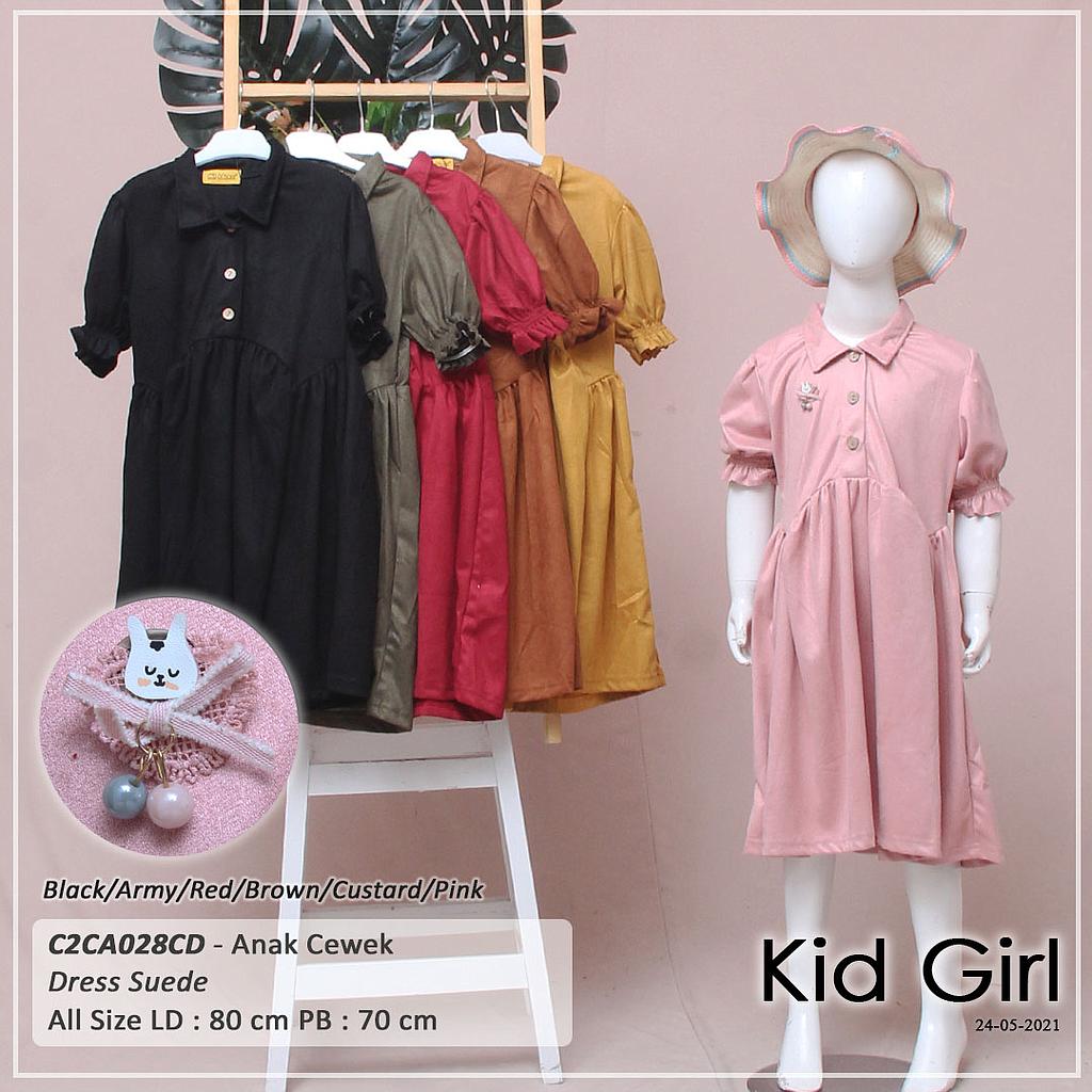 DRESS KID VARIASI KRAH TGN PDK KERUT + BROS