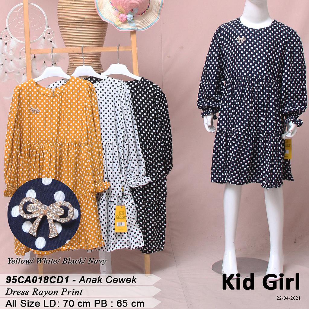 DRESS KID VARIASI SUSUN KERUT TGN PJG + BROS
