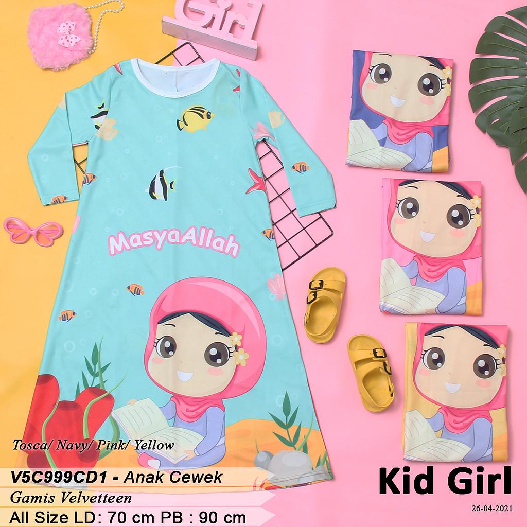 DRESS KID BASIC FULLPRINT TGN PJG