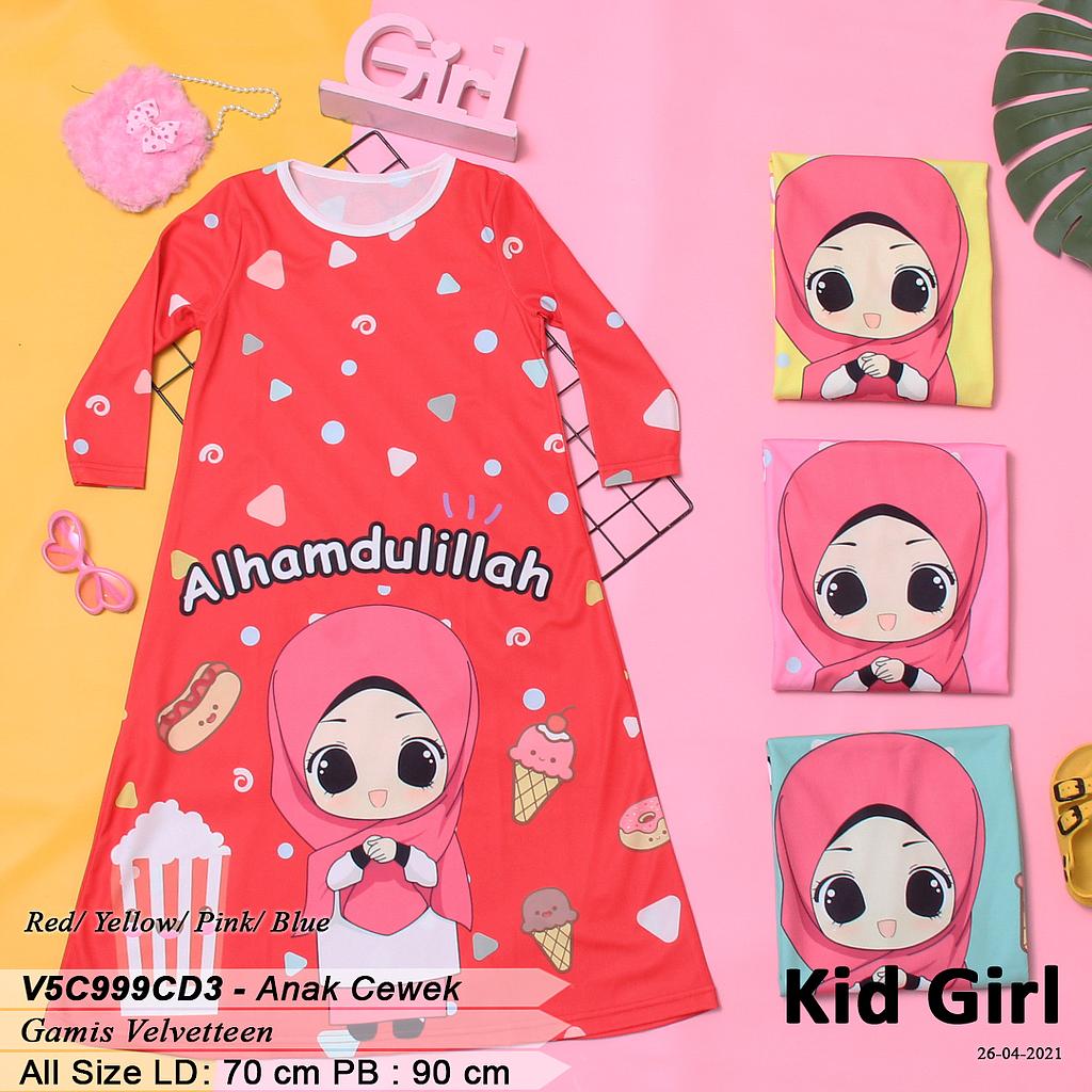 DRESS KID BASIC FULLPRINT TGN PJG