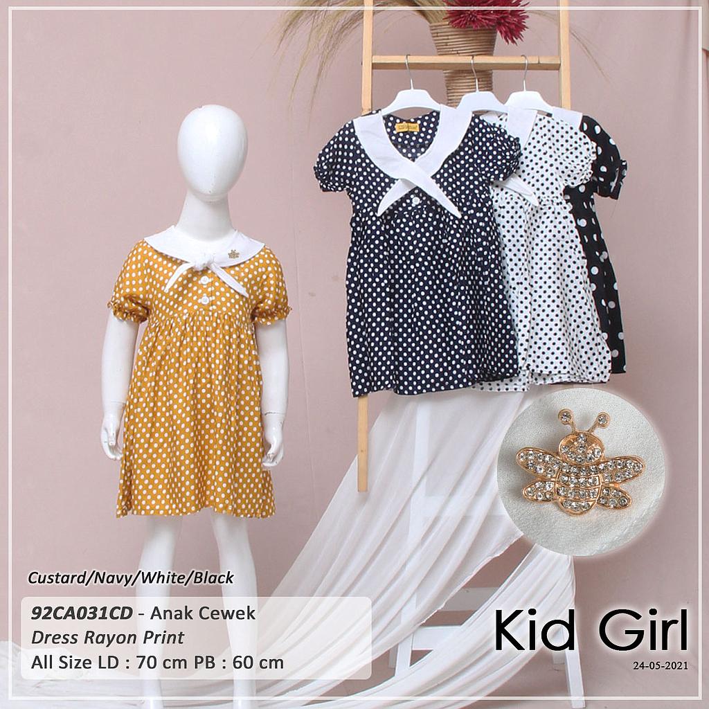DRESS KID TGN PDK KRAH SAILOR VARIASI PINGGANG KERUT + BROS