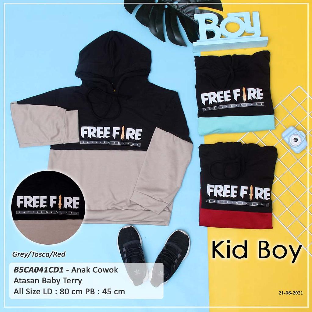 ATASAN HOODIE KOMB TGN PJG + GAMBAR DEPAN