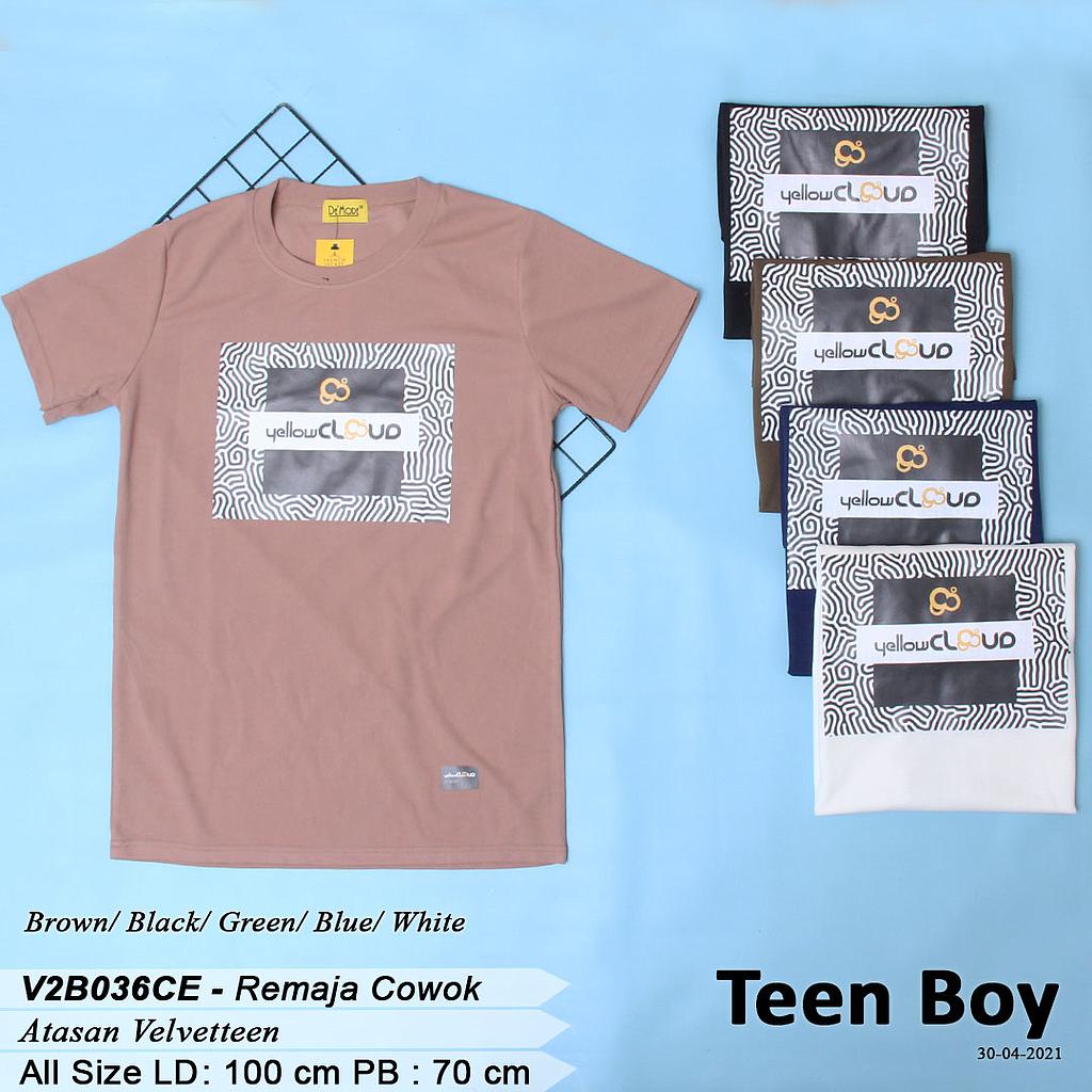 T-shirt Velveteen Aplikasi