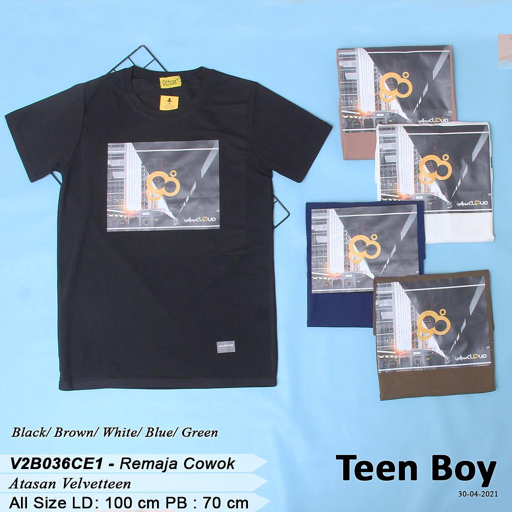 T-shirt Velveteen Aplikasi