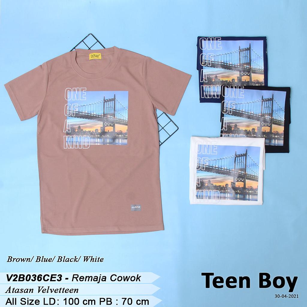 T-shirt Velveteen Aplikasi