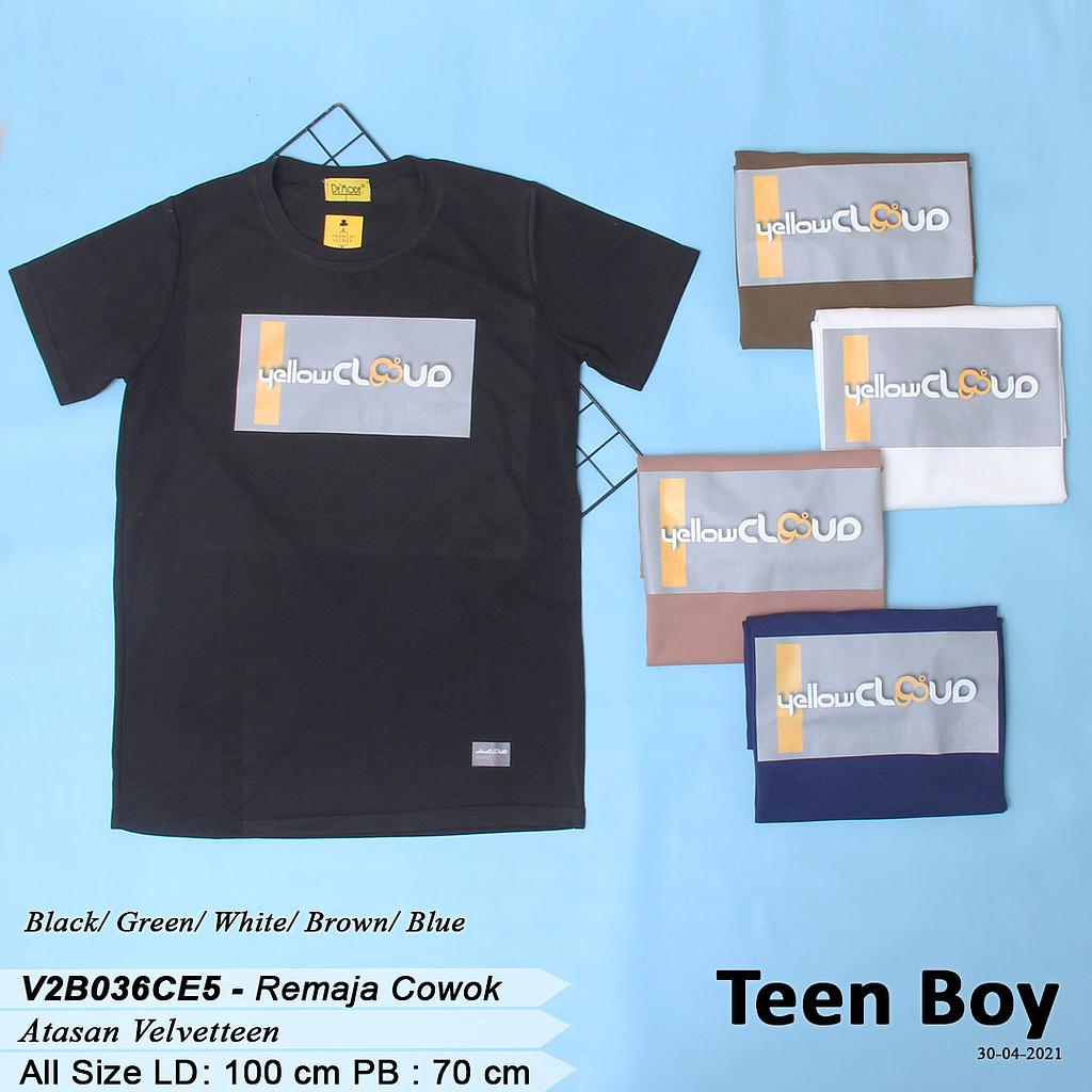 T-shirt Velveteen Aplikasi