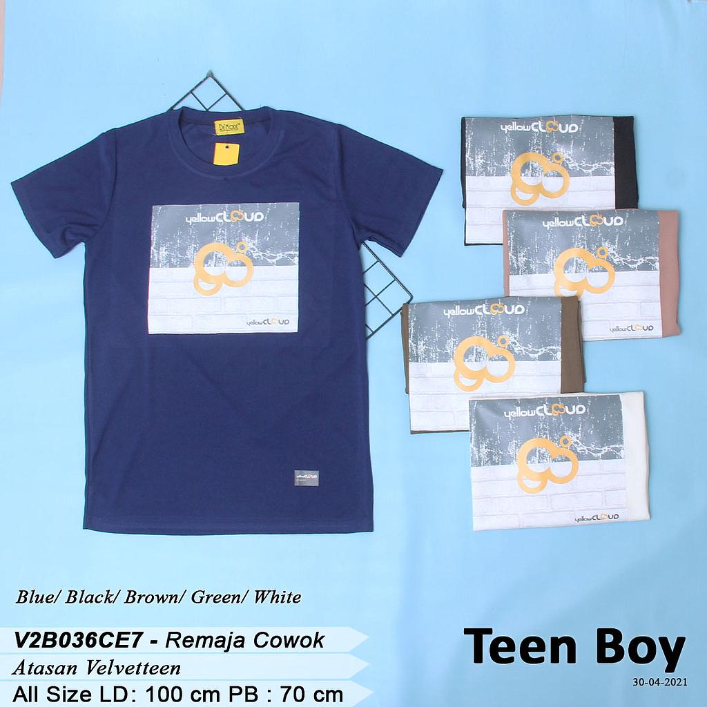T-shirt Velveteen Aplikasi