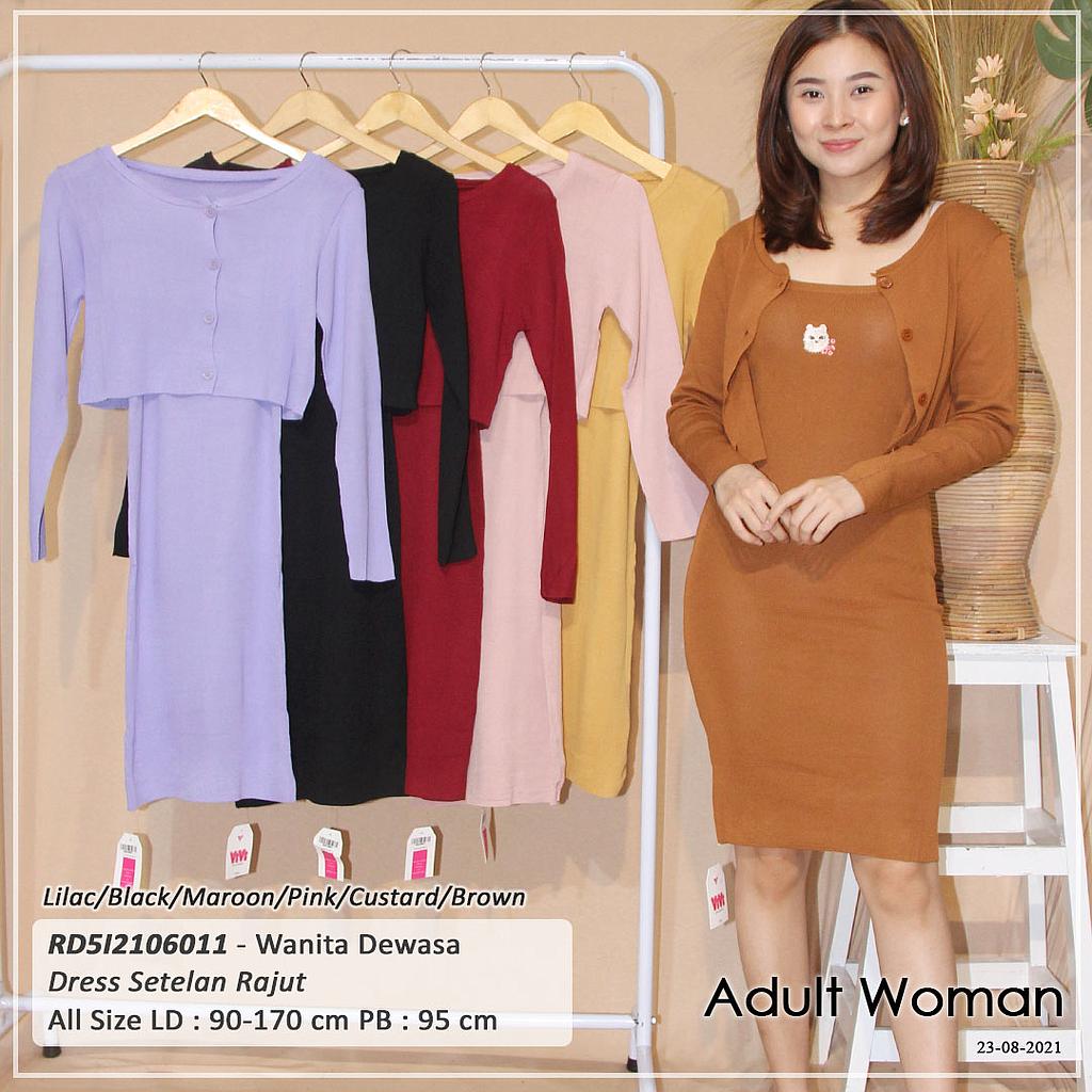 DRESS RAJUT TANGAN PANJANG