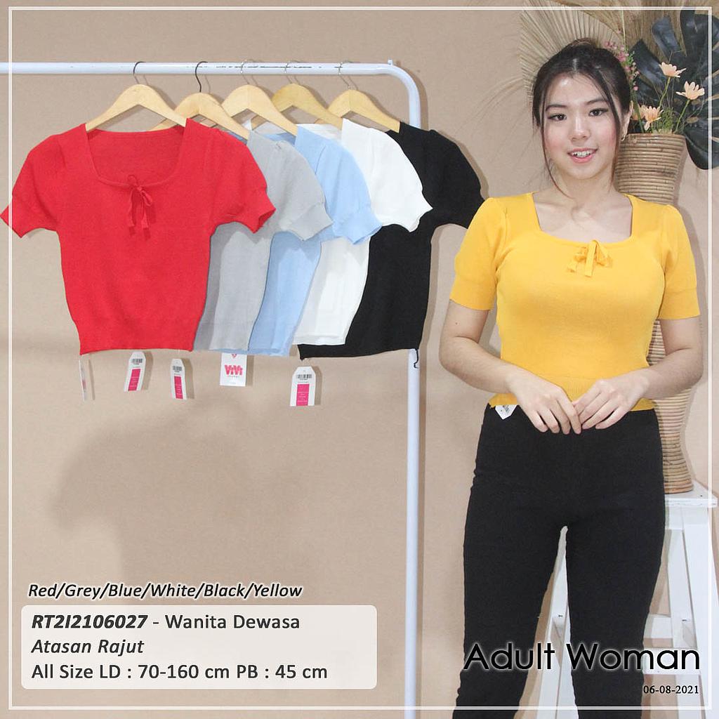U NECK SILANG TALI RAJUT ATASAN