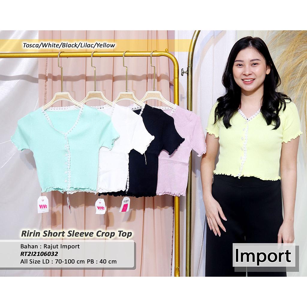 Ririn short sleeve crop top