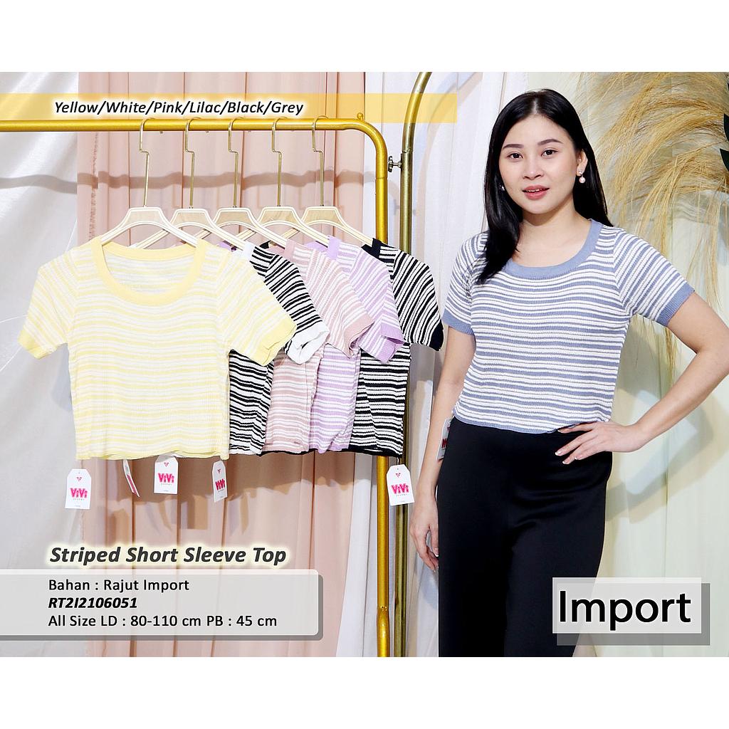 Noila short sleve rib crop top