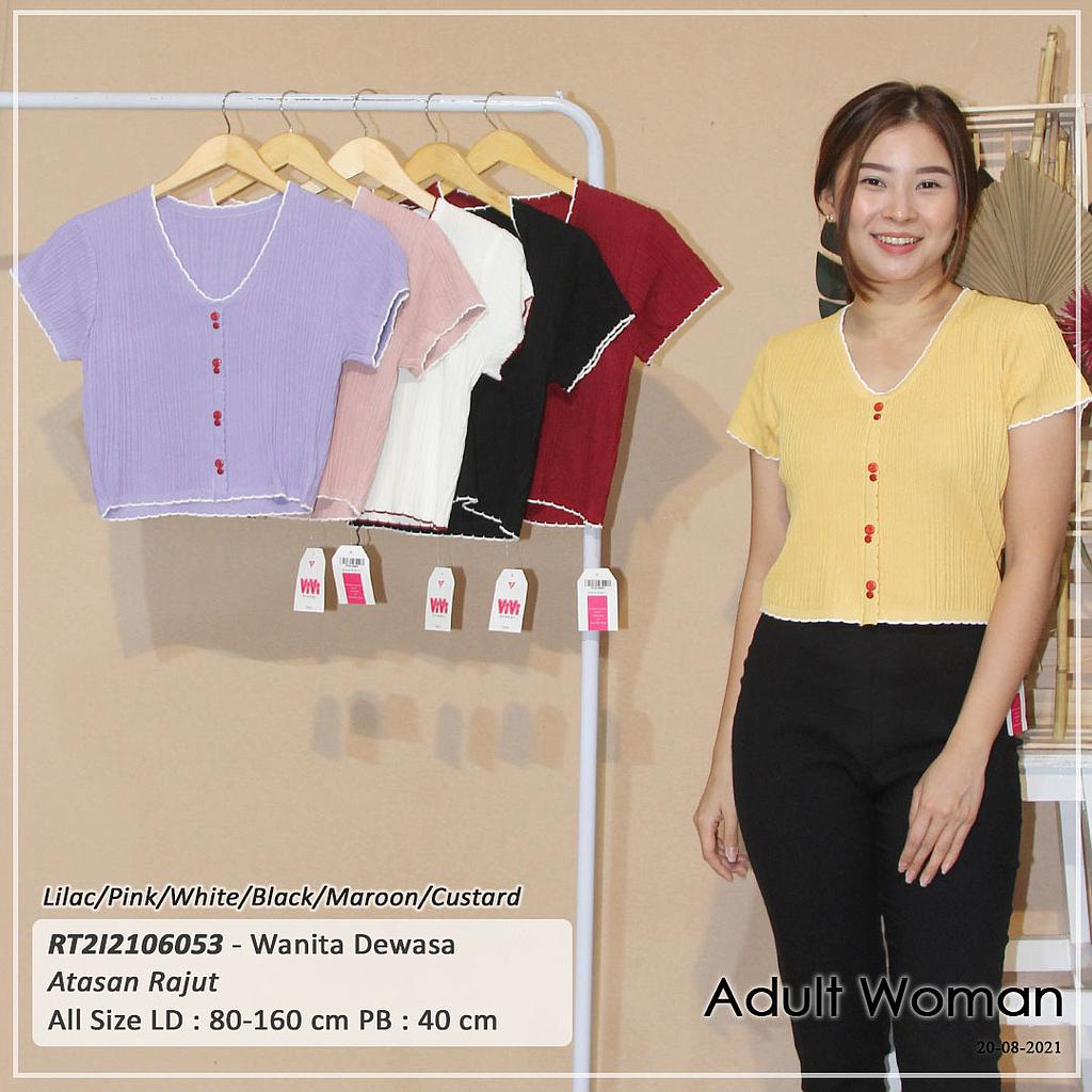ATASAN V NECK RAJUT POLOS
