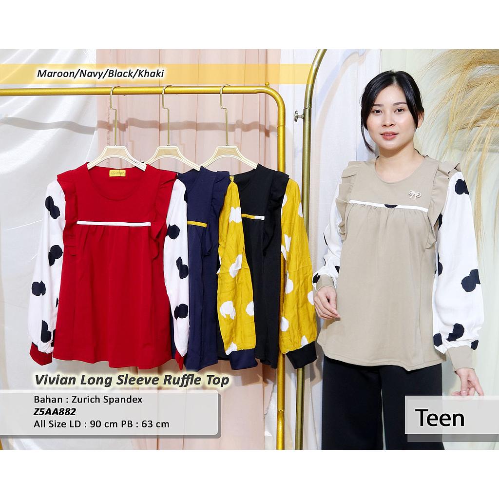 Vivian Long sleeve Ruffle tp