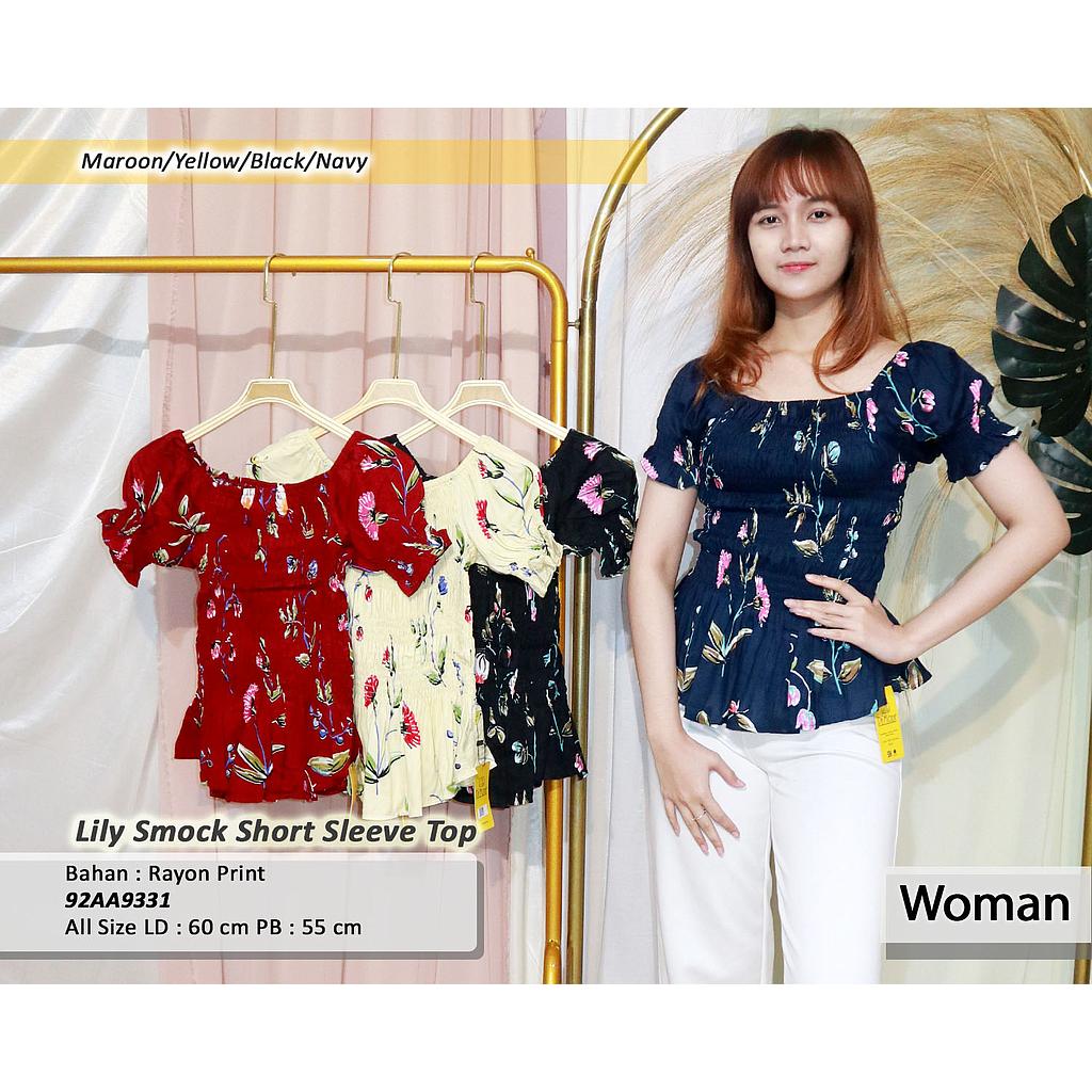 Liliy Smock Short Sleeve Top