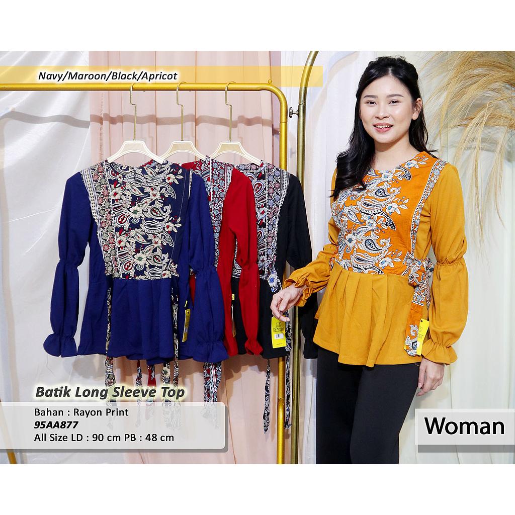 Batik Long Sleeve Top