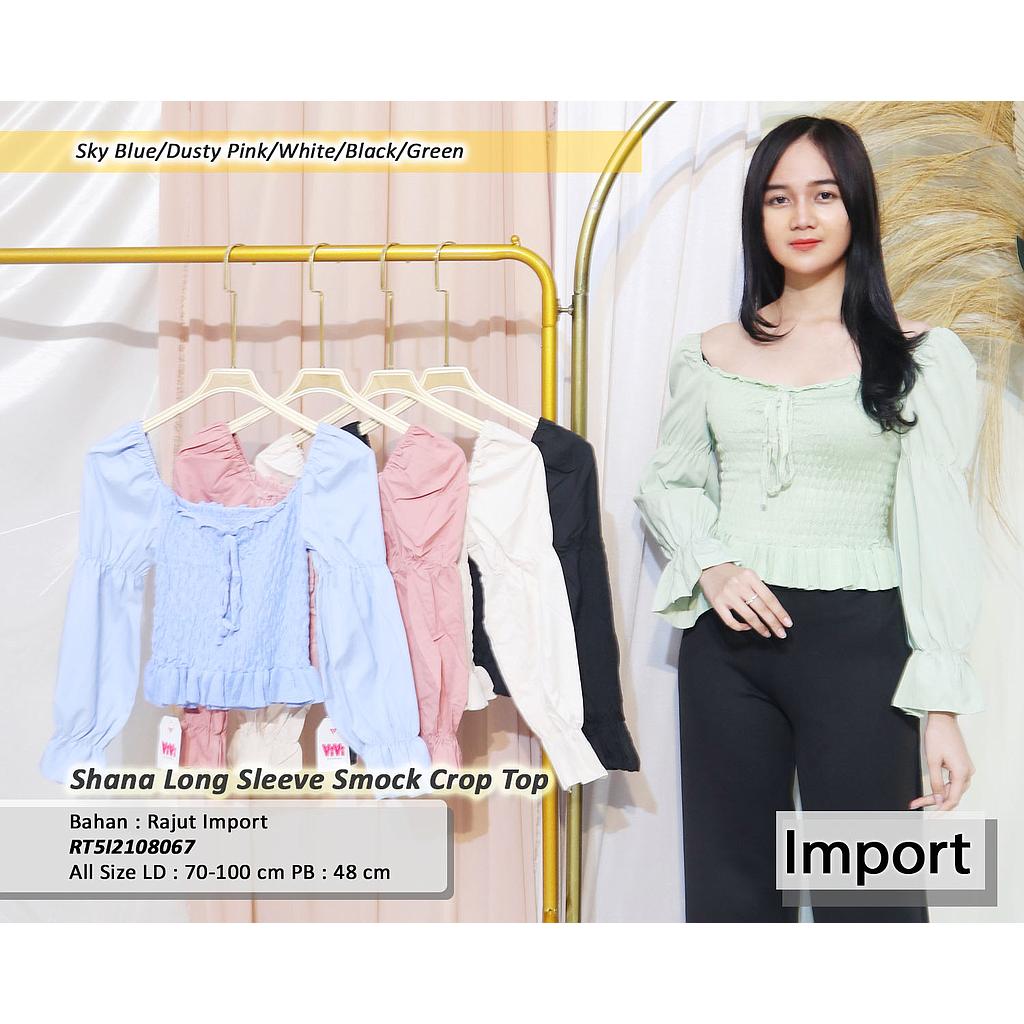 Masya smock long sleeve top