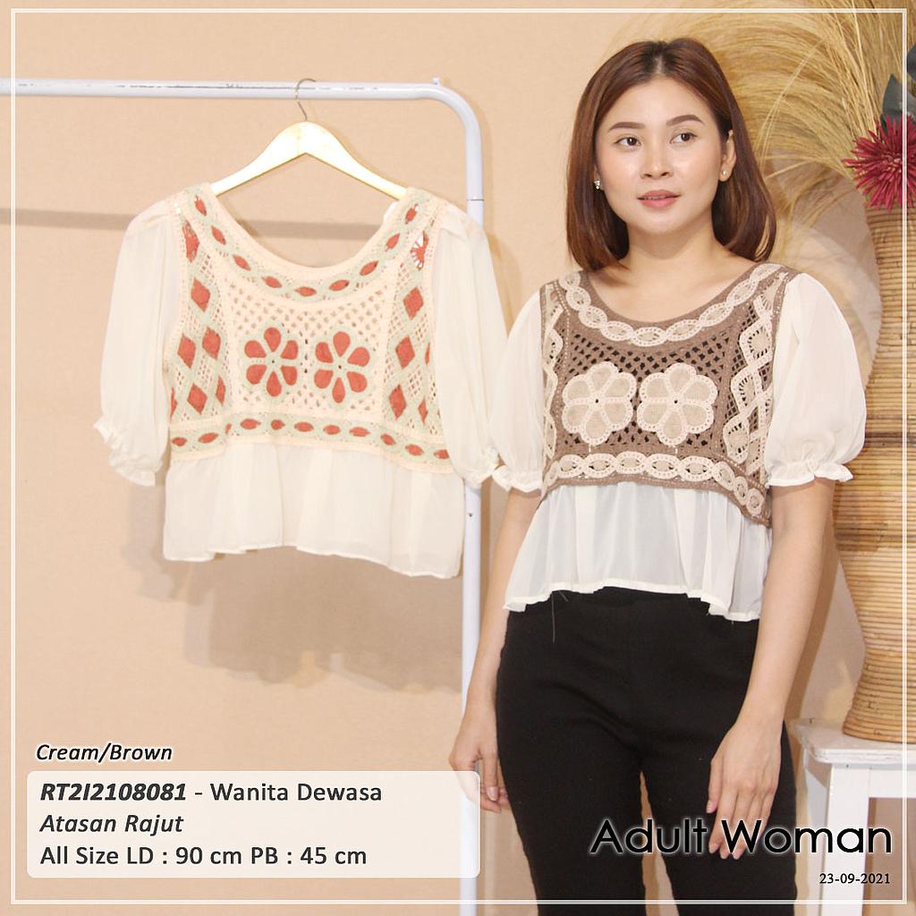 ATASAN CROCHET KOMBINASI POLOS
