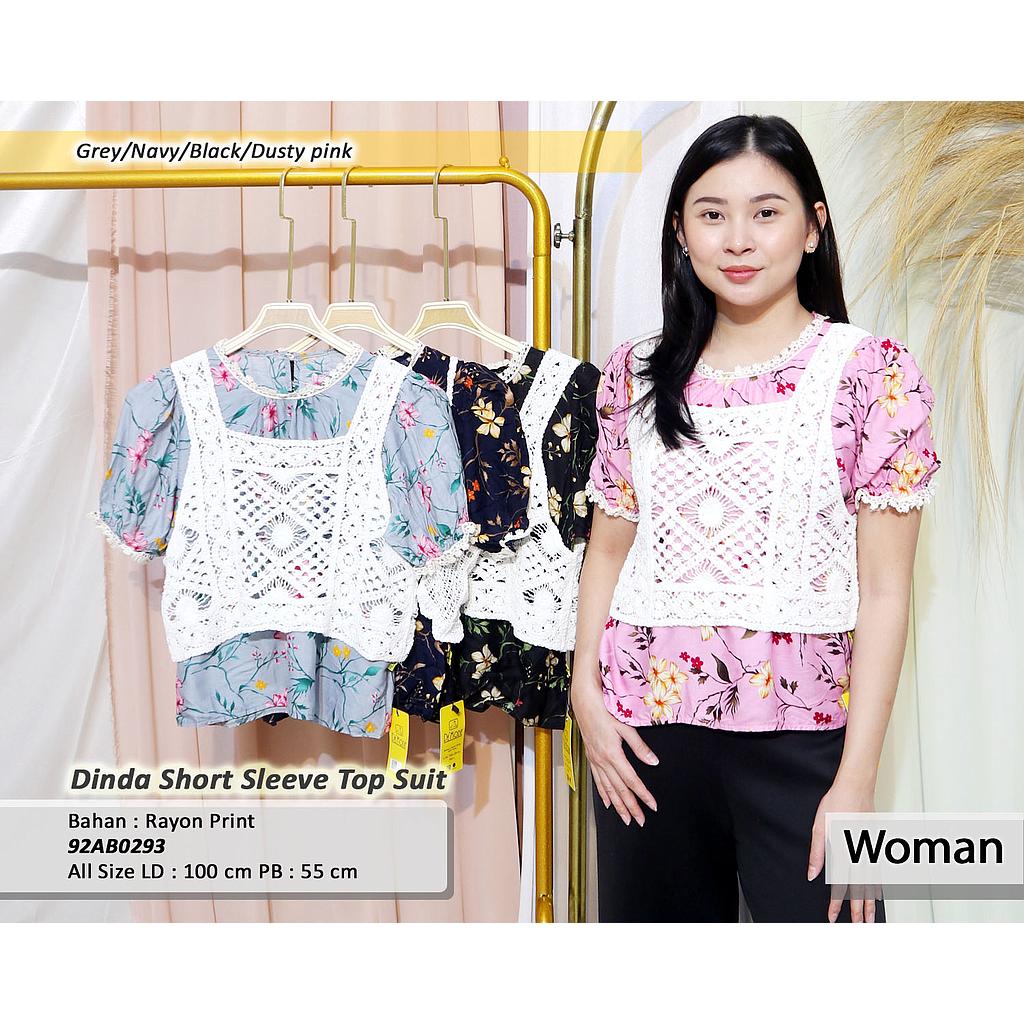 dinda short sleeve top suit