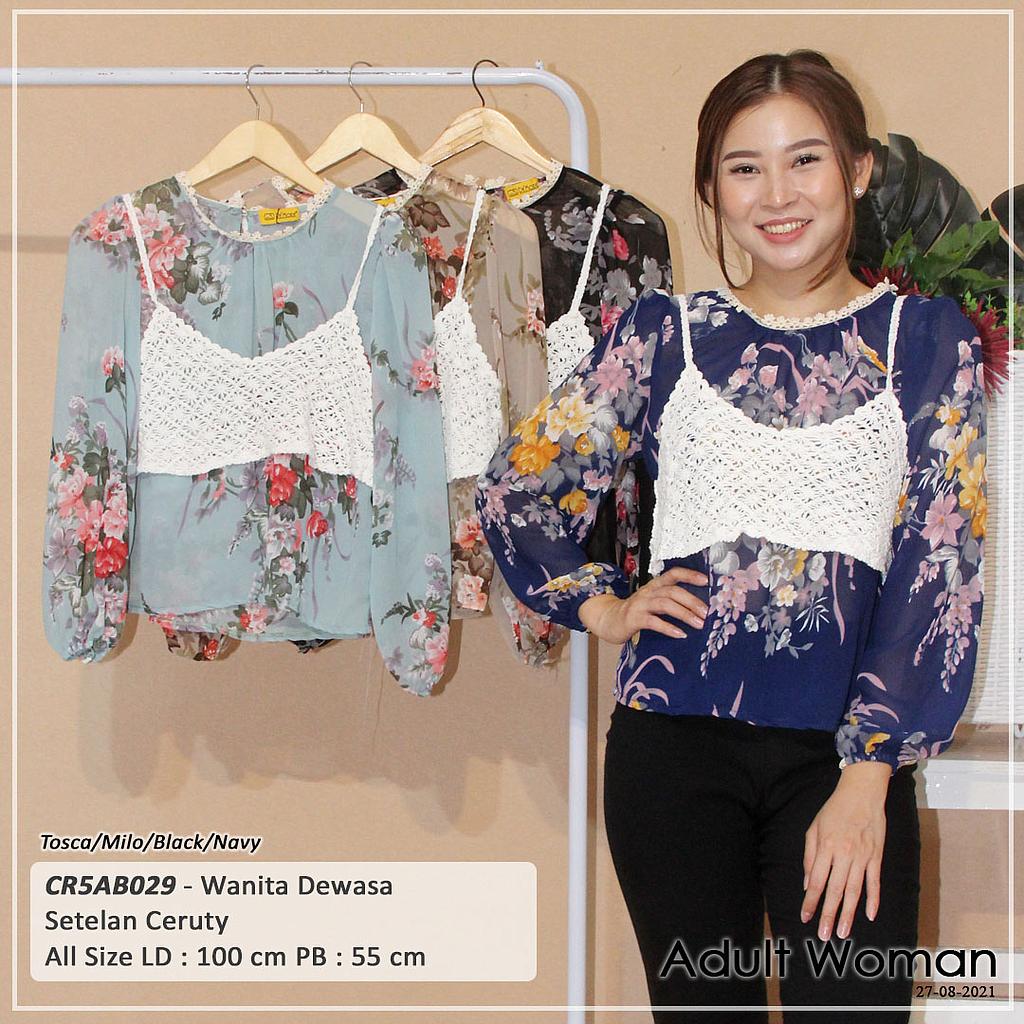 ATASAN LEHER RENDA TGN PJG UJ KARET + CROCKET IMPORT