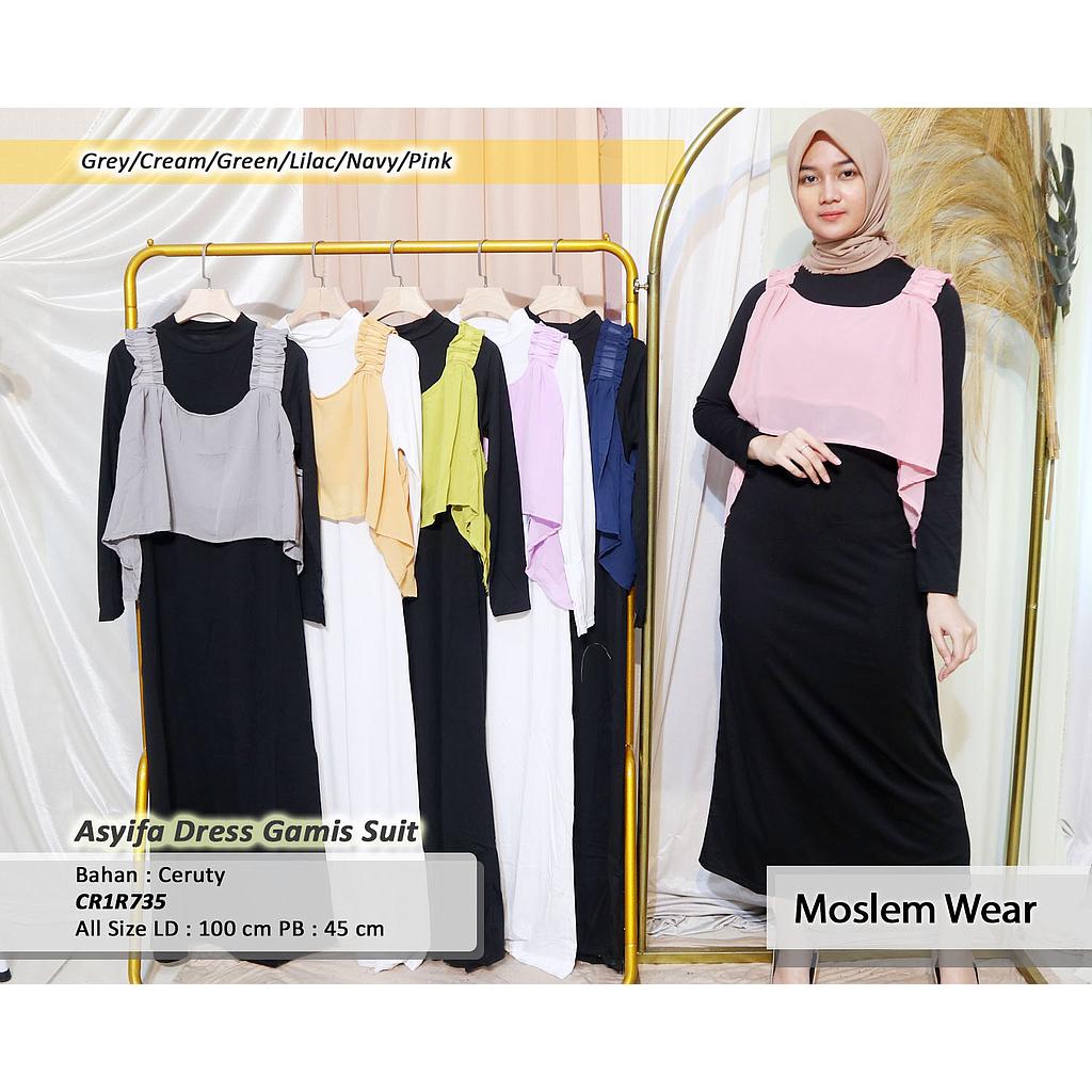 Lamina sleeveless sabrina suit