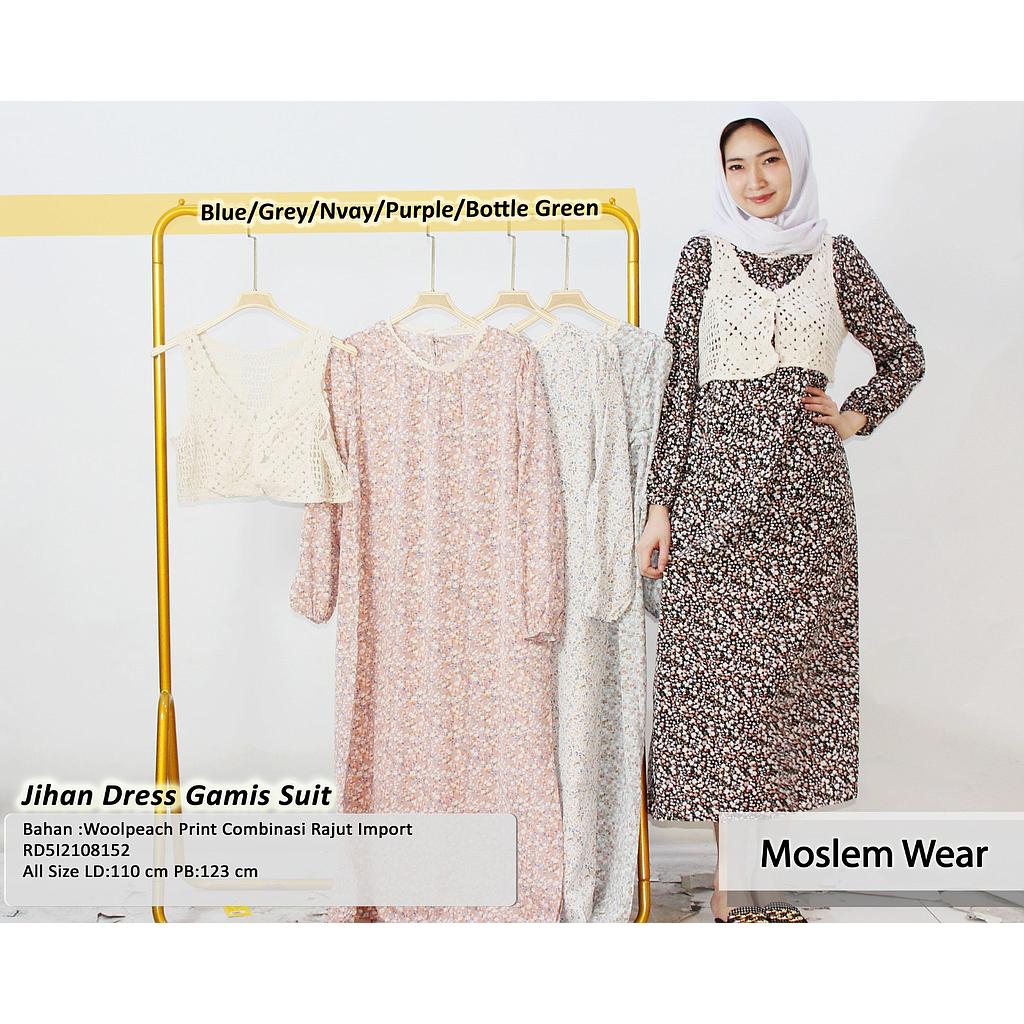 Jihan dress gamis suit 