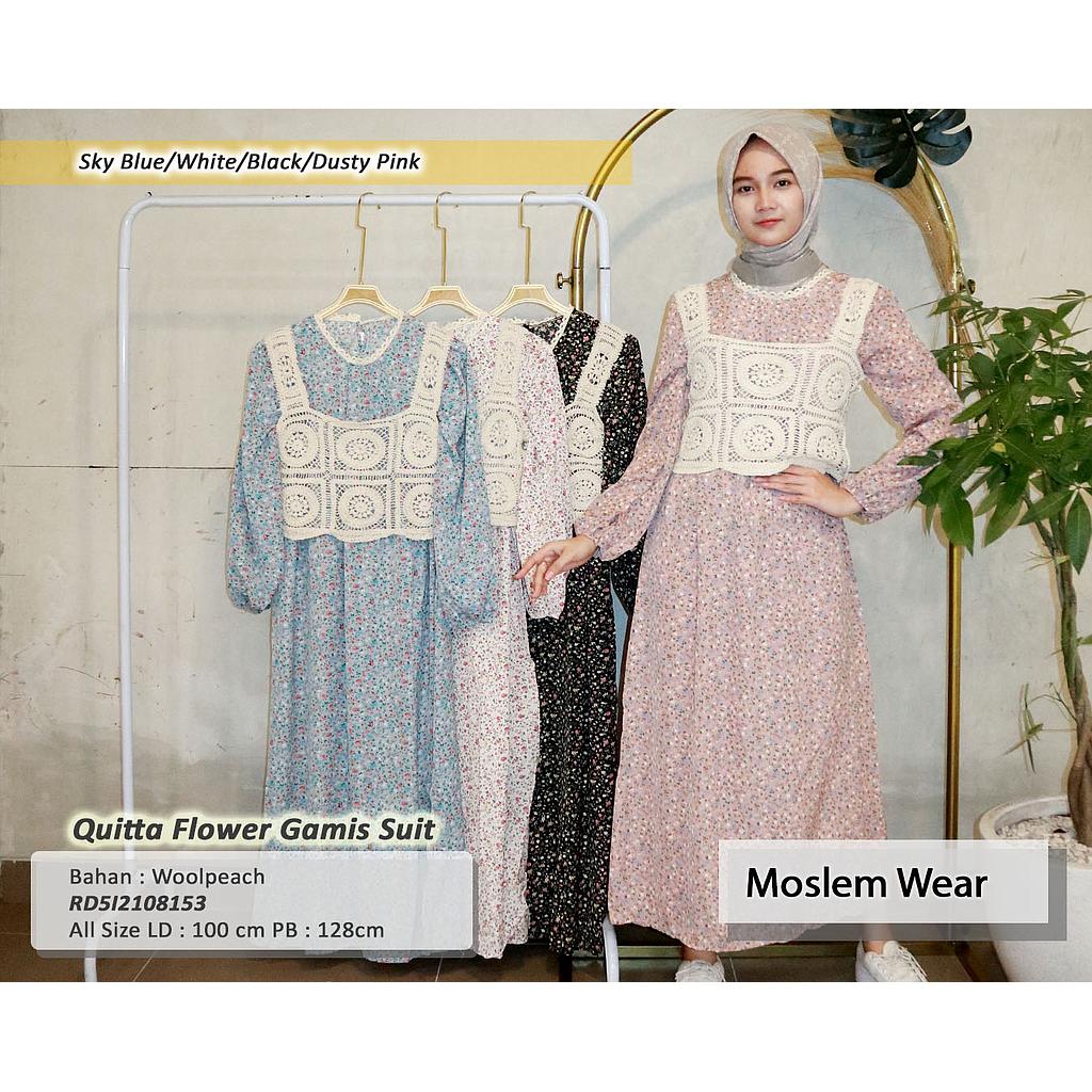 Quita Flower gamis suit