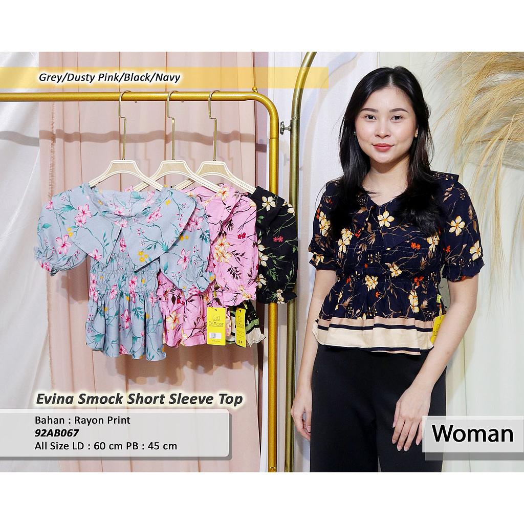 evina smock short sleeve top