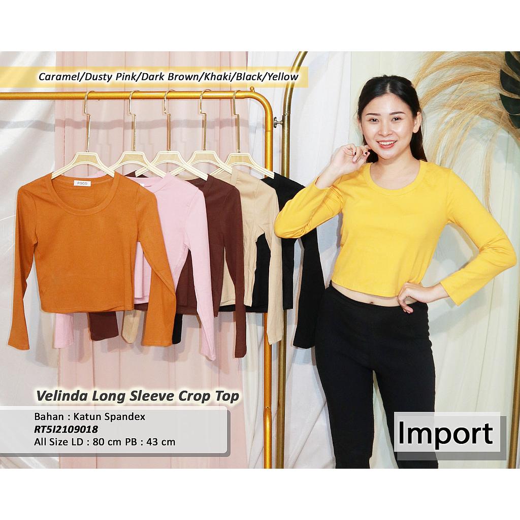 Velinda Long sleeve Crop top