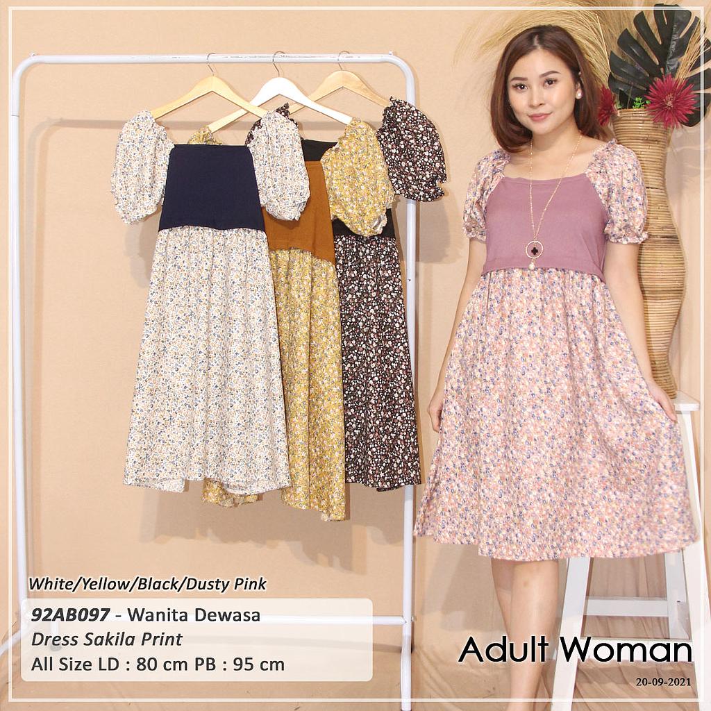 DRESS PUNDAK SABRINA TGN PDK UJ KARET PINGGANG KERUT + KALUNG