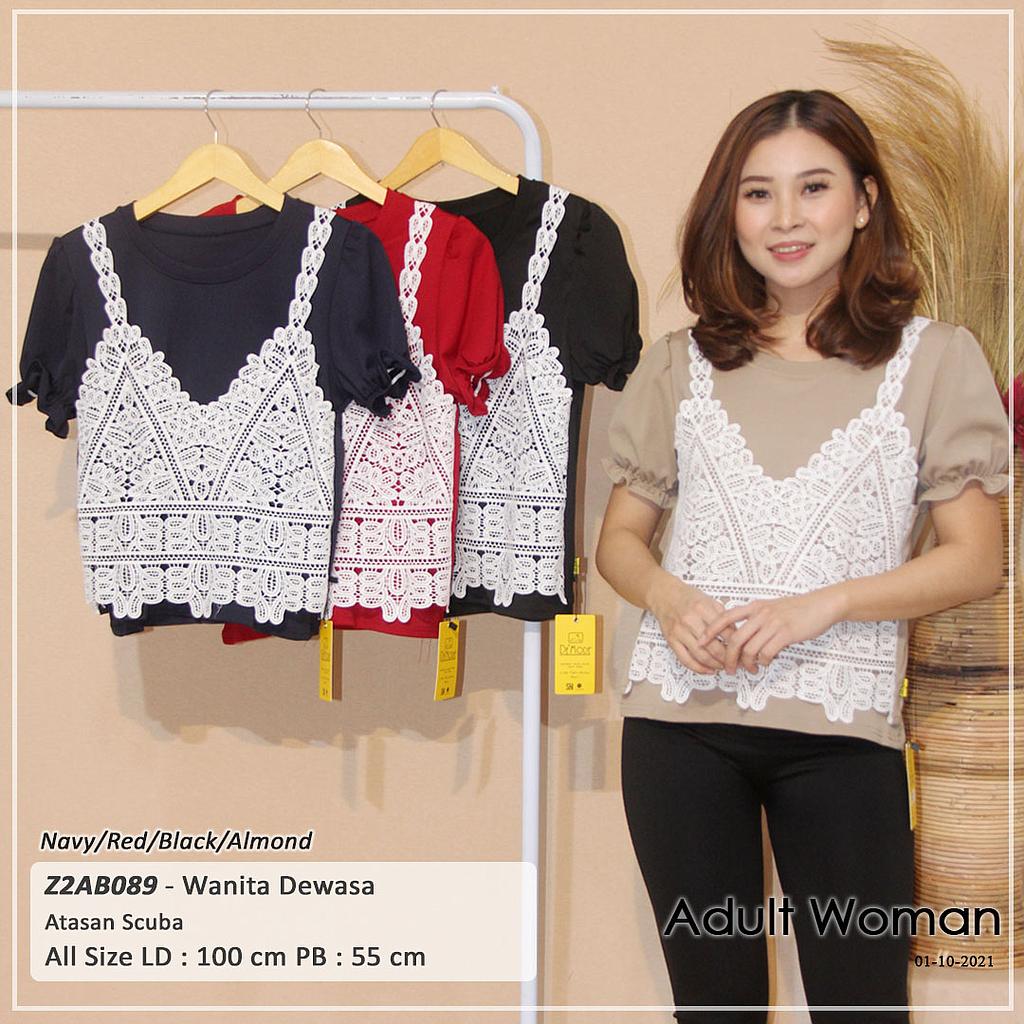 ATASAN TGN PDK KARET VARIASI JAHIT CROCKET 