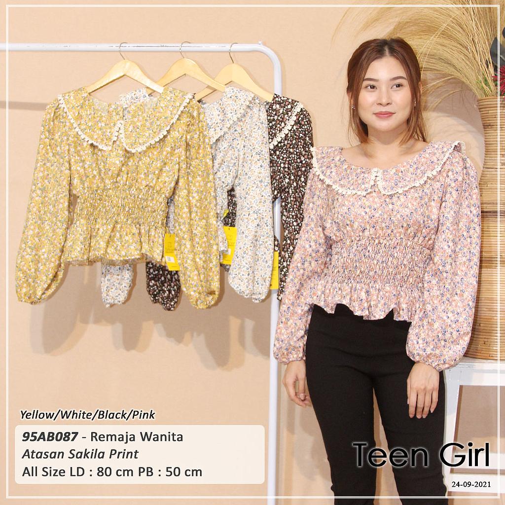 ATASAN VARIASI KRAH + JAHIT RENDA TGN PJG BWH SMOCK KARET 