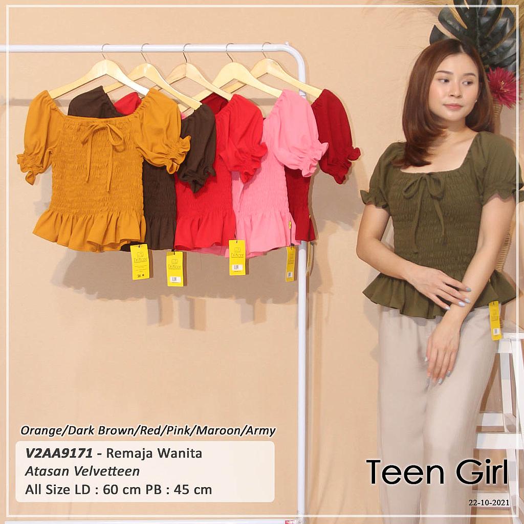 ATASAN SABRINA VARIASI SMOCK KARET