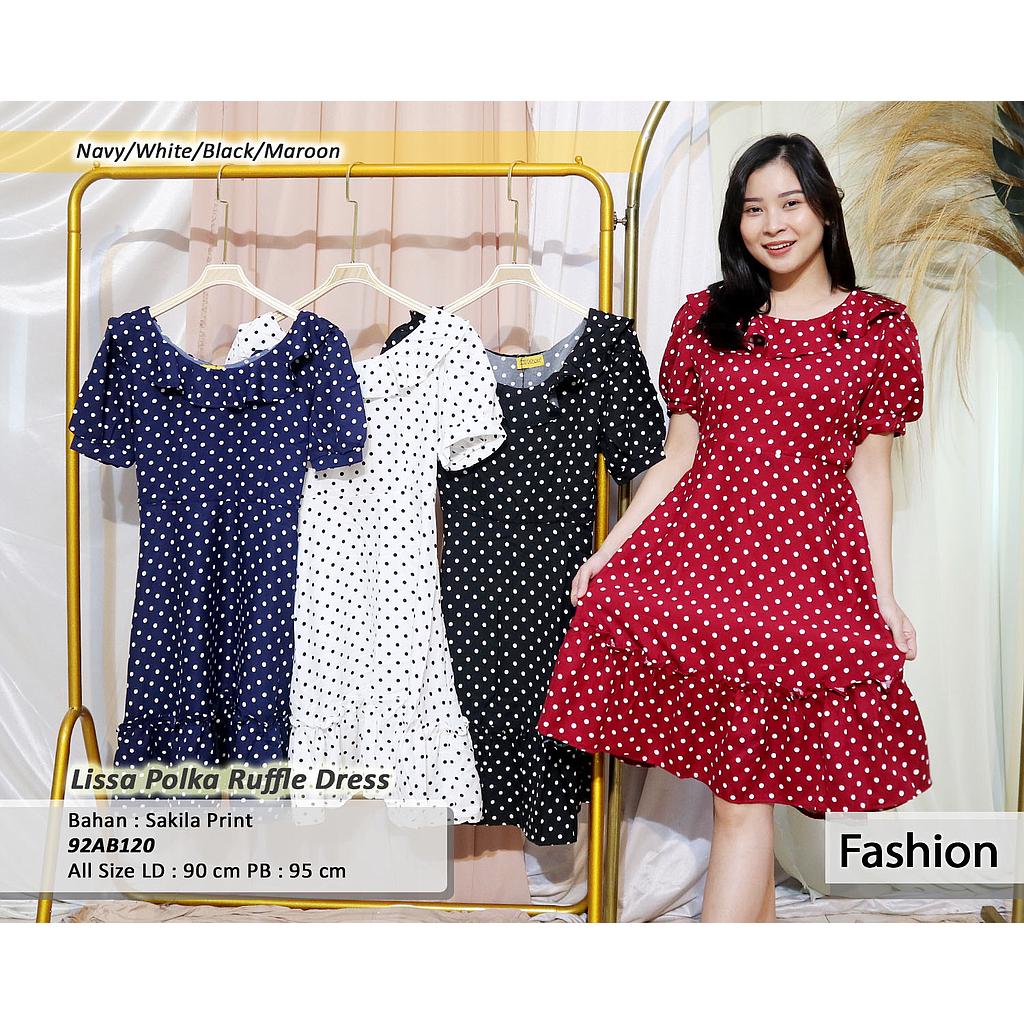 Lissa Polka Ruffle dress