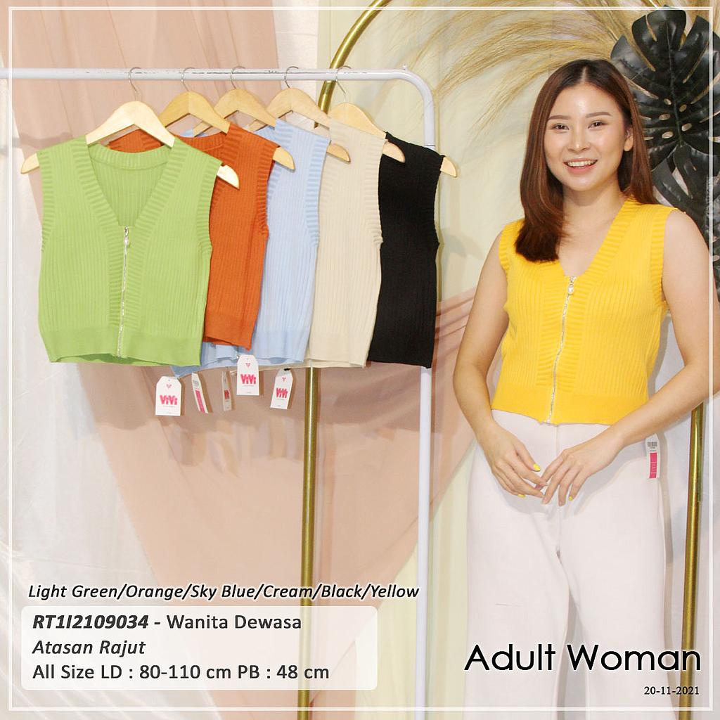 Denia sleeveless Zip top