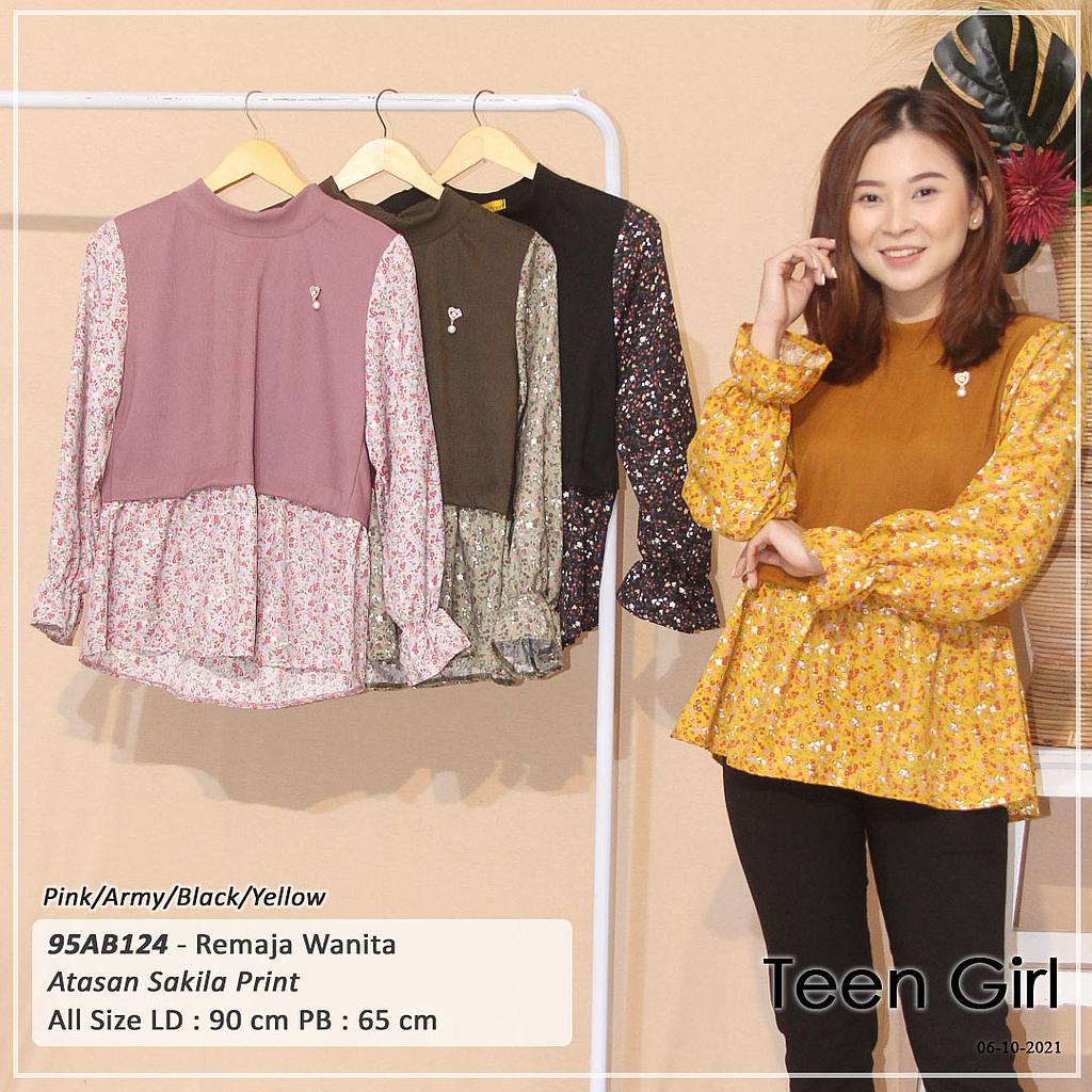 ATASAN PRINT BUNGA TURTLENECK TGN PJG 