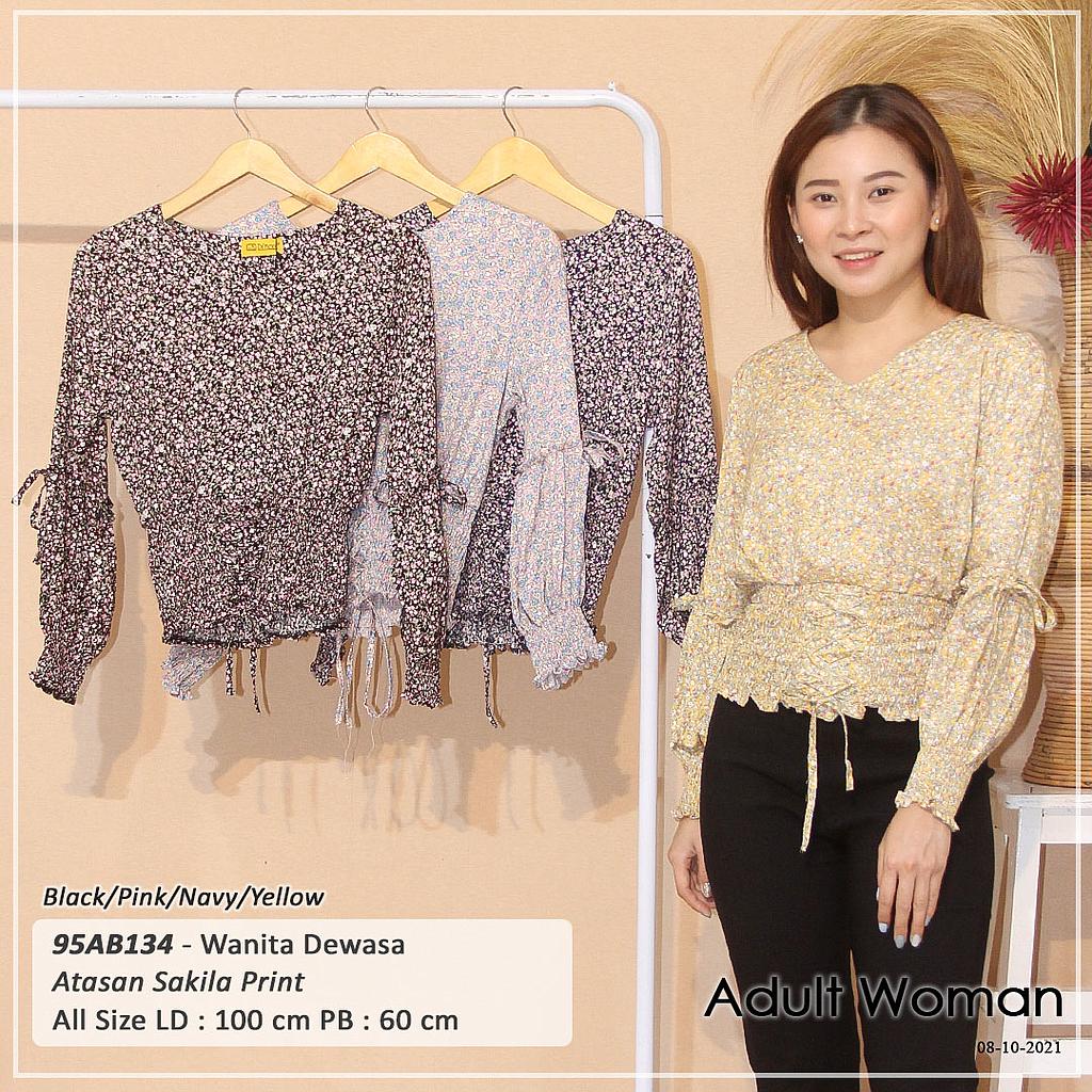 ATASAN LEHER V BWH VARIASI SMOCK KARET OBI TALI TGN PJG 