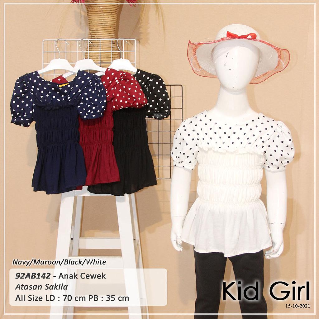 ATASAN PRINT ONDE VARIASI SMOCK KARET KOMBINASI 
