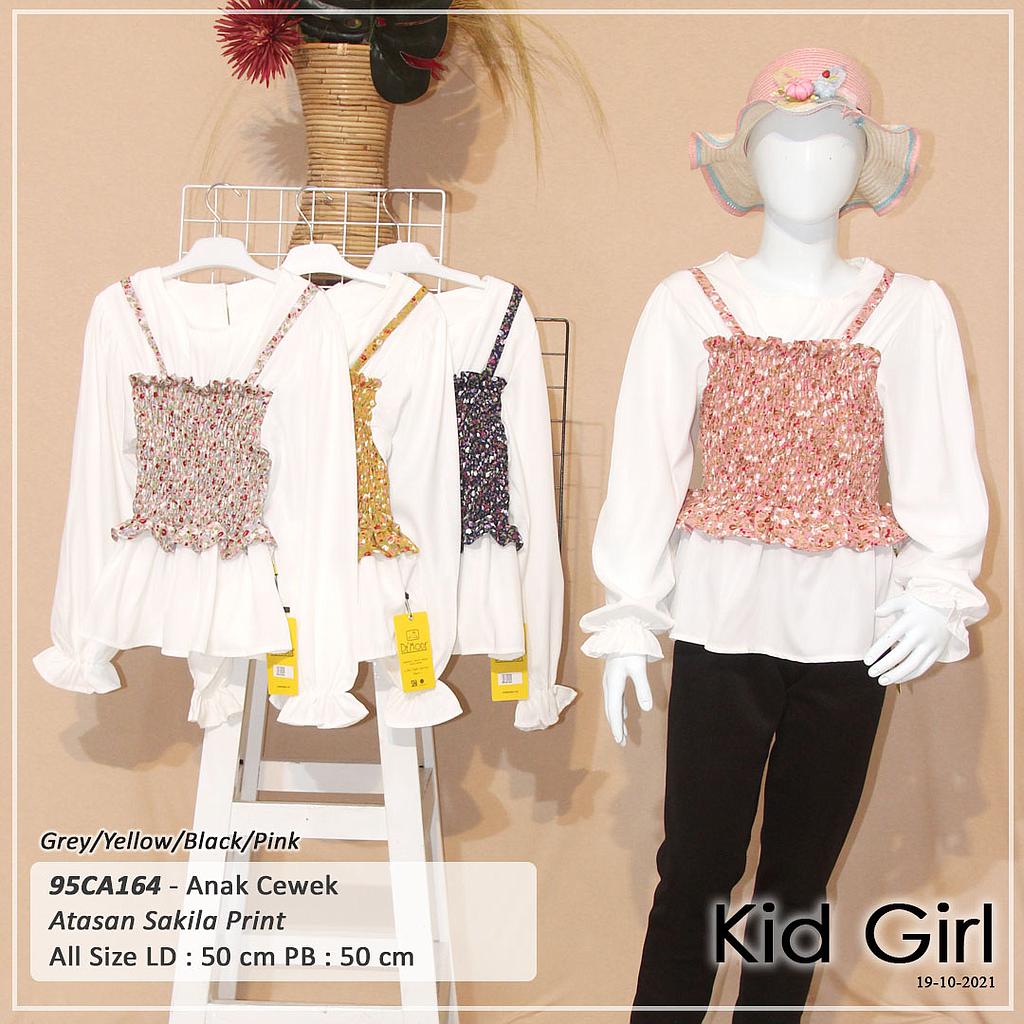 ATASAN KID VARIASI SMOCK KARET KOMBINASI TGN PJG