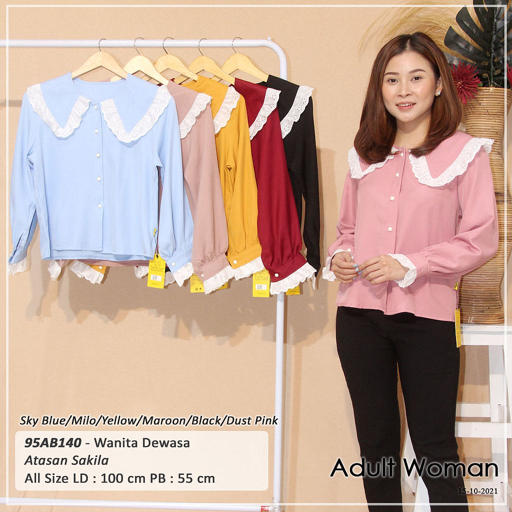 Eica Big collar long sleeve Top