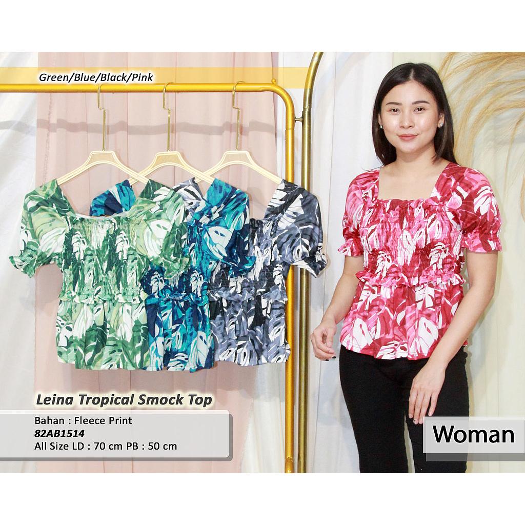 Leina tropical smock top