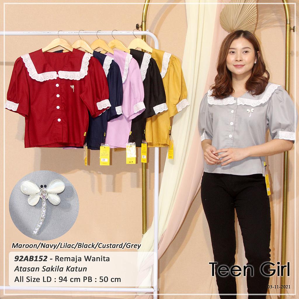 ATASAN VARIASI KRAH RENDA KANCING DEPAN 