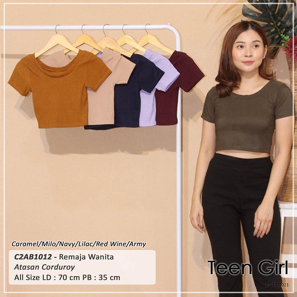 ATASAN CROP LEHER RIB SABRINA