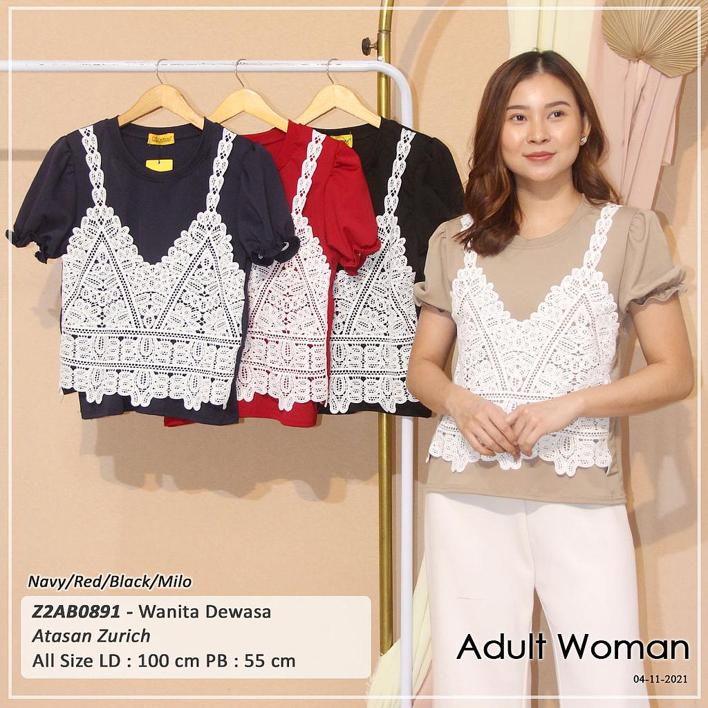 ATASAN TGN PDK KARET VARIASI JAHIT CROCKET